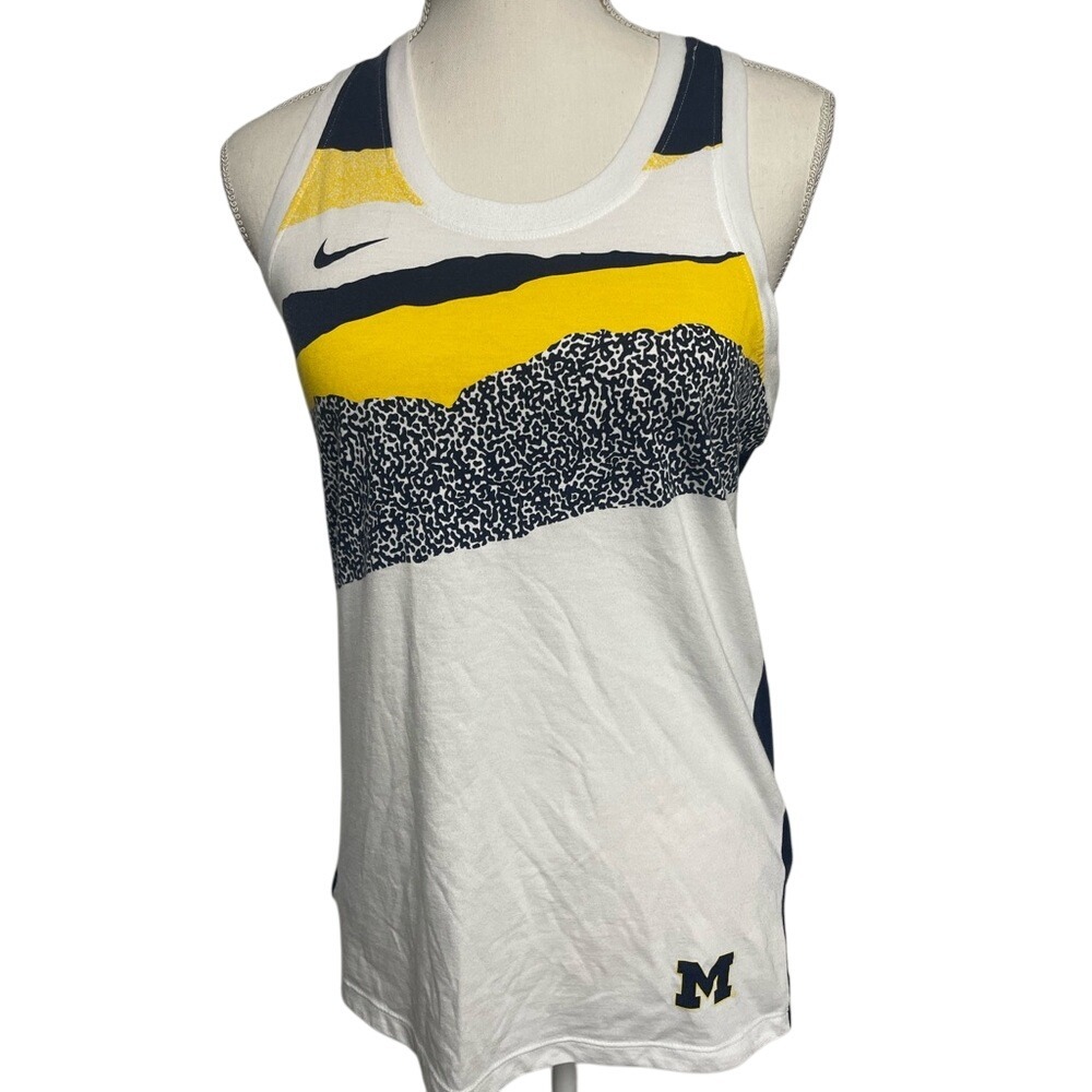Michigan  Nike Dri Fit Racerback Activewear Tank Top Women's Medium